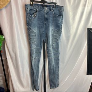 Pacsun Light Blue Stacked Skinny jeans, size 36 x 32